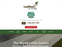 Tablet Screenshot of leaflessinseattle.com